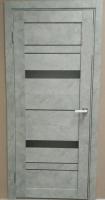 Дверь межкомнатная ИНТЕРНА NIKI 18 600 2000 ПВХ Бетон светлый стекло сатин графит