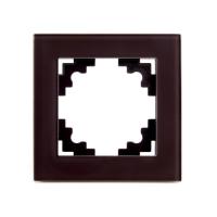 Рамка 1 пост STEKKER Катрин шоколад GFR00-7001-04