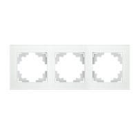 Рамка 3 пост горизонтальная STEKKER Катрин белый GFR00-7003-01