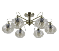 ,Люстра потолочная G11089/6AB AMB