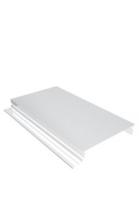 Рейка белая матовая А84 АС (4м) Албес