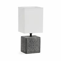 Светильник ЛЮЧИЯ 505  Пьемонт  темно-серый белый плафон настольный 40W E14