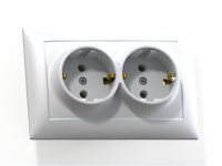 Розетка 2-м. СП "СЕЛЕНА" 16А с/з бел. (РС16-372)