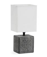 Светильник ЛЮЧИЯ 505  Пьемонт  бело-черный белый плафон настольный 40W E14