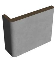 Наличник дверной ALBERO телескопический плоский 24 70 2150 Эко-шпон Бетон светлый