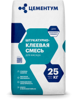Штукатурно-клеевая смесь (пенополистирол,минплита)  25кг (56шт/п) //Цементум
