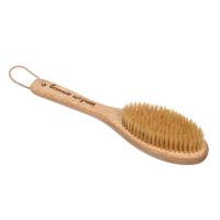 Щетка деревянная  Антицеллюлит  банная массажная, с натуральной щетиной, 30 см, для бани и сауны