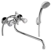 Смеситель для ванны AQUAKRATOS АК3566 1 2  м к шар. перекл гусак 350мм