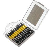 Набор бит 50мм торсионные 10шт (PH1, PH2 (2шт.), PH3, PZ1, PZ2, PZ3, SL5.5, T30, H4) Wurz