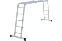 Лестница-трансформер алюминиевая NV 1320, 4 5, ширина 340 мм, макс. нагрузка 100 кг Новая Высота