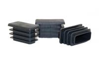 Заглушка для труб прям.40х60мм ЧЕРНАЯ (100 шт в упак.)