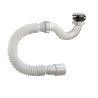 А-20589 Сифон ОРИО 11 2  40 д душ.подд, S-тип, кл-клак, гиб.тр (1 40шт)