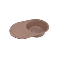 Мойка ML-GM16 овальная с крылом, терракотовая (307) 455 720 180 мм MIXLINE