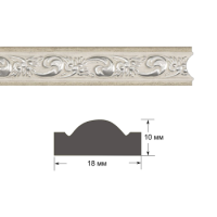 Интерьерный багет 1018-04к 2,5м (144 шт)