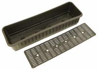 Ящик для цветов с дренажной решеткой черный (г.Ижевск)