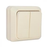 Выкл 2-кл. ОП "ОЛИМП" 10А беж. (Б-О0023)