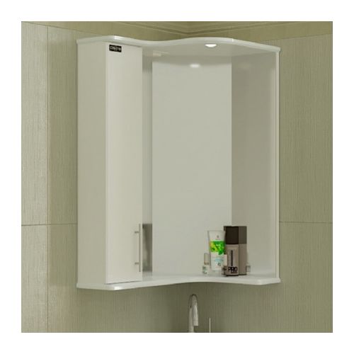 Зеркало-шкаф угловой  АВРОРА-700  свет