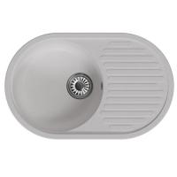 Мойка ML-GM16 овальная с крылом, ультра-белая (341) 730 460 180мм
