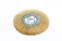 Щетка-крацовка 175мм дисковая для УШМ, латунная витая проволока   T4P