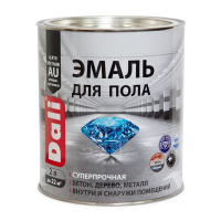 Эмаль для пола алк-уретан красно-коричневая 2л  DALI