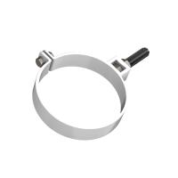 Хомут трубы водосток ПВХ (белый) универсальный L 140мм (металич) ТЕХНОНИКОЛЬ