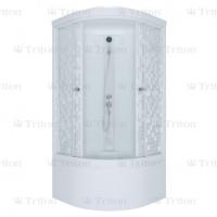 Душевая кабина Стандарт -ДН4 стекло МОЗАИКА. 90 90 глуб. поддон