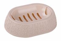 Мыльница  Вязаное плетение  бежевая М6899