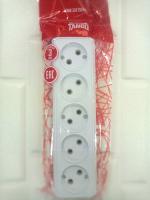 Розетка 5-м ОП б з белый 10А, 250В, TANGO