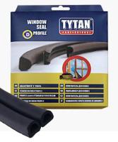 Уплотнитель D-профиль TYTAN 21 15 Двойной ПРОМ. 25м.п. черный