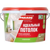 Краска акрил. PARADE W1 бел. мат. 10л.(Россия)
