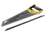 Ножовка по дереву 400мм,7-8 TPI, SK5, 3D зуб, чистый рез (HK1060-01-4007)  Hanskonner