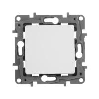 Переключатель 1кл СП ETIKA винт. белый 672205