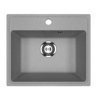 Мойкa ML-GMU03 УЛЬТРА прямоугольная, серый камень, 490 420 мм (глуб. чаши 170)