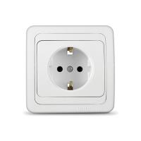 Розетка  1-м. СП  ВАЛЕРИ  16А с з бел.(В0028)