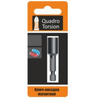 Ключ-насадка магнитная 10х48 мм 1шт. карта  Quadro Torsion