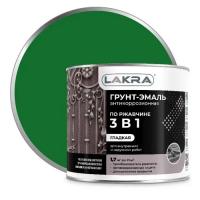 Грунт-эмаль 3 в1 зеленая 1,7 кг ЛАКРА