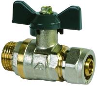 Кран шар. для мет.пласт.труб 3 4 20 ш ц