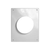 Площадка торцевая 200*230 d80 белая металл