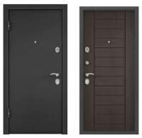 Дверь стальная  ТОРЭКС  Х5 950 2050 левая (Темно-серое букле графит,ПВХ Дуб угольный СК6-9)