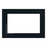 Рамка 2-м STEKKER Катрин (без перемычки) стекло черная GFR00-7012-05