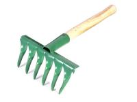 Грабли витые 6-ти зубые с деревянным черенком  ГВ-6 с черенком