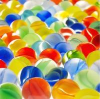 Штора для ванной 180 180см Шарики цветные,без колец  Zalel