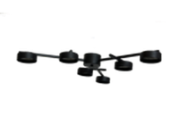 .Люстра TNG-6GX53-B-3  NORDIS  цвет черный TANGO