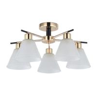 .Люстра потолочная 12223 5FGD+BK WT