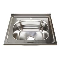 Мойка нерж. 50 50 (0,6) вып. 3 1 2 MIXLINE 16 см. с сиф.