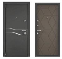Дверь стальная  ТОРЭКС  SUPER OMEGA 100 950 2050 левая Колоре гриджио SP-15  мокко мат. SO-HT3)