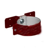 Крепление трубы ф100мм лапка вишня (RAL3005) ВЕГАСТОК