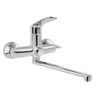 Смеситель для ванны 35 мм с кнопкой АК2982 латунь AquaKratos