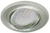 Светильник встраиваемый KL6A FN1616EFY сатин-хром хром, поворотный ECOLA