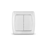 Выключатель 2-кл. СП Маргарита 10 А бел. М0023